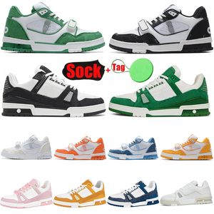 luis viton Designer Trainers For Men Women Leather Denim Black Triple White Green Blue Flats Casual Sneakers Luxury Brands Work Out Trainers