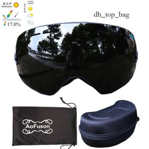 Gogle narciarskie snowboard profesjonalne szklanki kątowe śniegu z podwójnymi warstwami antyfog Uv400 mężczyzn kobiety Snowmobile Googles Goggles Women 3556