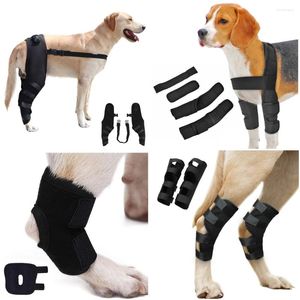 Vestuário para cães Pet Bandagens Lesão Perna Joelheira Cinta Protecte Recuperação Manga Assist Artrity Restauração Anti Lambendo