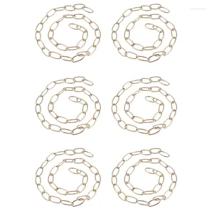 Chandeliers 6Pcs 1M Heavy Duty Chain For Vintage Chandelier Hanging Lamp French Gold