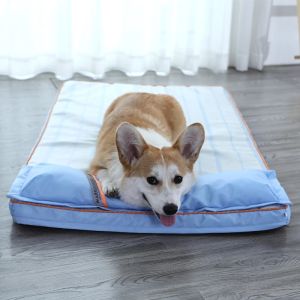 Mats Hoopet Dog Lounger Large Pets Bed Dog Sofa Bed Cat Cushion Summer Dogs Bed With Soft Washable Zipper Cover