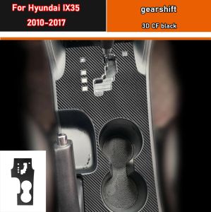 Auto Innen Aufkleber Getriebe Schutz Film Für Hyundai IX35 2010-2017 Auto Getriebe Panel Aufkleber Carbon Faser Schwarz