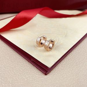 Mulheres designer brinco jóias luxuosas ohrringe brincos cjewelers meninas banhado a ouro rosa cjeweler hipoalergênico elegante argola redonda brincos de luxo zb015