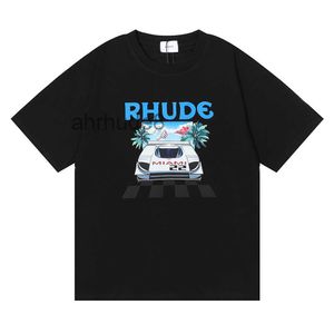 Desinger Rhude t Shirt Brand Mens Shirts Men Women High Quality 100%cotton Clothings Hip Hop Tees Us Size S-xxl SU7D