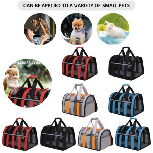 Carrier Pet Carrier Transport Travel Bag Summer Cat Travel Outdoor Handbag Breathable Foldable Portable Dogs Carrying Shoulder Bag