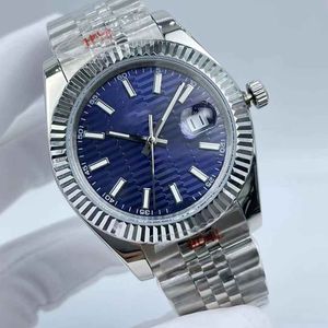 Watch for Mens 41mm Blue Dial Casual Business Wristwatch Automatic Watches Mechanical Movement Stainless Steel Strap Wristwatches Montres De Luxe