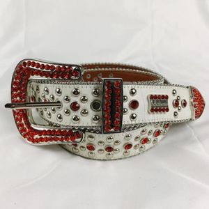 Rhinestone belt Designer Belts BB Belts For Men Women Classic BB High Quality Waistband Skull Buckle Womens Cintura Ceintures 2202274f