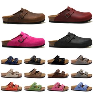 BirkinStocks Slippers Designer Sandals Men Men birkinstock Slipperスエードスネークレザースライド詰まり