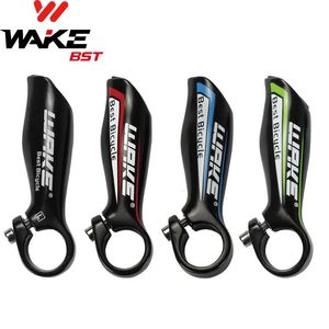 Wake Bike Accessori per biciclette Mountain Road Piccolo manubrio ausiliario Morse Bar Ends Corno in lega di alluminio per MTB BMX Ciclismo 240118