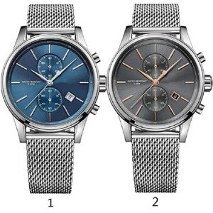 Лучшие новые модные синие мужские часы Dail Watshes 1513440 1513441, оригинальная упаковочная коробка, вся розничная торговля deli280o