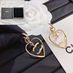 Earrings Classic Gold Plated Heart Earrings Brand Designer Luxury Jewelry Design for Women Boutique Gifts Earrings High Quality Romantic Love Jewelry Earrings