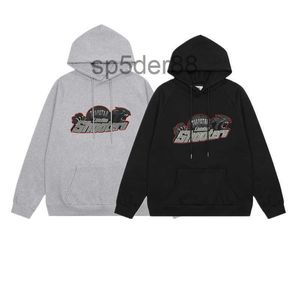 Tasarımcı Giyim Erkek Sweatshirts Hoodie Trendy Trapstar Kırmızı Siyah Kaplan Kafa Havlu İşlemeli Çift Gevşek Rahat Kapüşonlu Kazak Moda Sokak Giyim UKMD