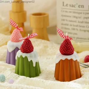 Candles Cannele Candle Fake Dessert Canels Pudding Candle Scented for Coffee Shop House Decoration Aromatic Food Candles Q240127