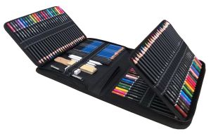 Matite 33/51/72/95/144 PC Pencion colorate set Disegno matite e kit di attrezzatura per attrezzi art strumenti per le forniture artistiche professionali set kid regalo