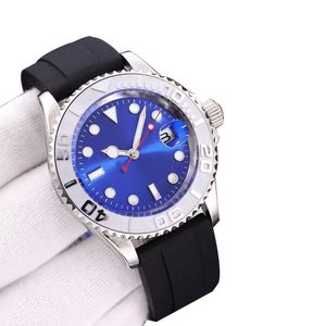 Zegarek mody męskie zegarki designerskie zegarki automatyczne zegarek mechaniczny dla męskich zegarek projektantów 40 mm gumowy pasek na rękę Montre
