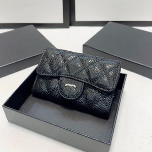 Designer Wallet 10CM Flap Women Mini Coin Purse Luxury Handbag Leather Caviar Diamond Lattice Card Holder Trend Evening Clutch Emblem Pochette Sacoche Key Pouch