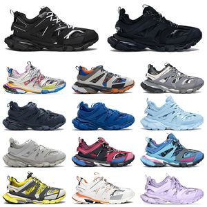 2024 Nova Moda Feminina Mens Sapatos Track 3.0 Tênis Treinadores de Luxo Confortável Luz Triple S Vermelho Branco Rosa Marinha Laranja Amarelo Malha Tess.S. Gomma Dhgate