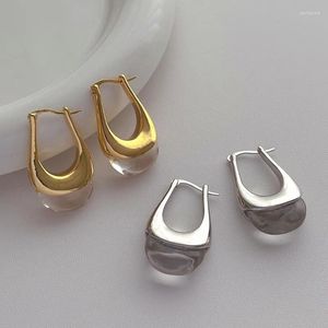 Hoop Earrings Fashion Jewelry Vintage Temperament Drop For Women Party Gifts Simply Design Ear Accessories 2024 Trend