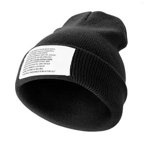 Berets Drag Race X Jenny Holzer Strickmütze Sonnencreme Big Size Hut Militärisch Taktischer Designer Mann Damen