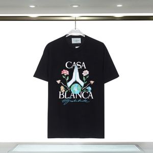 Mężczyźni T koszule projektant Casablanc T Shirt Fashion Men Casual T-Shirts Man Clothing Street T-shirty Tennis Club Casa Blanca Shorts Ubrania luksusowe koszula S-2xl 14