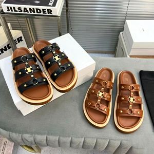 moda terlik yaz sandalet yürüyüş katır kadın loafer erkekler erkek deri lüks slayt düz gündelik ayakkabılar tasarımcısı açık plaj kaydırıcıları seyahat ayakkabı sanal ile kutu