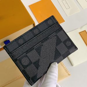 Korthållare Designer Plånbokskort Luxury Coin Purse Mini Wallet Mens Plånbok för kvinnliga plånböcker Passhållare äkta läderkreditkort Plånbok