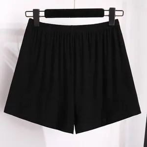 Pantaloncini da donna 2 pezzi Plus Size 6XL 170KG Sicurezza estiva per le donne Pantaloncini modali Mutandine Femminili Alta elasticità Nero Bianco