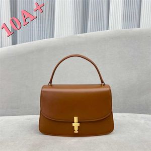 Top 2024 Handtaschen Die Griff Tasche Handtasche Row Mode Luxusdesigner Sofia Schwarzbraunes Kalb Geldbörse Ru8n