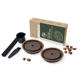 Retafimil wielokrotnego użytku silikonowy Nespresso kapsułki Drobialny Oryginalny filtr kawy do kawy dla Vertuo Następny hine 240122