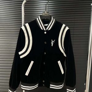 Varumärke Saint Baseball Jacket Designer Jackets Mens Womens Laurent Coat Hot Drilling 3D Letter Varsity Jacket Loose American High Street B 5604