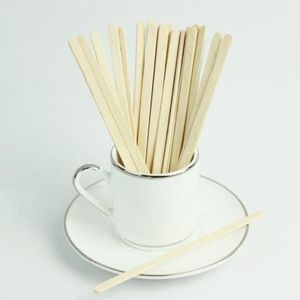 5000 stycken 14 cm engångs naturliga träkaffe omrörare 5 5 trärumpa Popsicle Cupcake Sticks Cafe Coffee Shop 323y