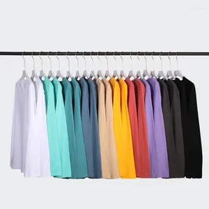 T-shirt da uomo MRMT 2024 marca manica lunga da uomo sciolto di grandi dimensioni lavagna luminosa che basa la camicia tinta unita coppia t-shirt maglietta per uomo