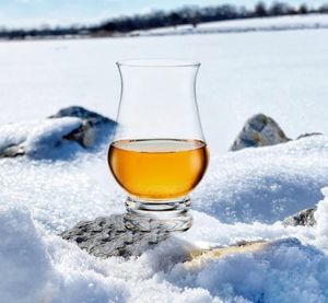 Zestaw okularów z przezroczystego strzały starej szklanki picia zestawu upominkowego Brandy Snifter Whisky Glass