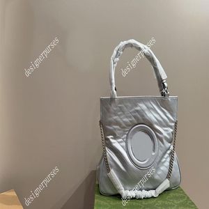 TZ Классический дизайнерский небольшой мешок для мусора Металлическая фурнитура большой емкости Серебряная цепочка Стеганые сумки-шоперы Женские сумки на плечо Fashi243K