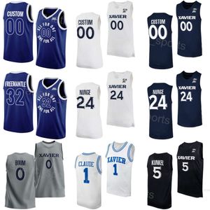 University Basketball 8 Quincy Olivari Jersey Xavier Musketeers College 24 Abou Ousmane 3 Dailyn Swain 50 Gytis Nemeiksa 20 Dayvion McKnight 1 Desmond Claude