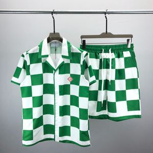 2 mode män kvinnor som sommarspårar sport kostymer avslappnad klassiskt brev mönster tryck mäns korta ärm shorts män toppar pojkar tees färger kläder#340