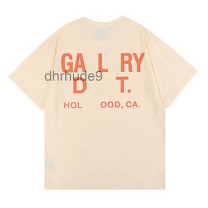 Mens T Shirts Orange Gallerye Depts Woman Designer Galleryes Cottons Ops Man S Casual Shirt Luxurys Clothing Street Shorts High Quality CL4R