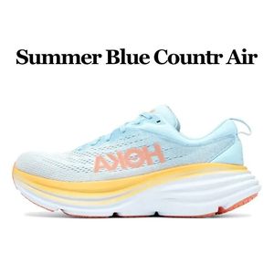 hoka bondi 8 clifton 9 running shoe hokas shoes Carbon free People Harbor Mist Outer Space women mens trainers outdoor sports sneakers summer blue countr air