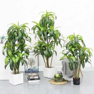 Fiori decorativi Stile nordico Pianta verde artificiale Brazilwood Bonsai Decorazioni da pavimento Piante simulate Ornamenti bionici