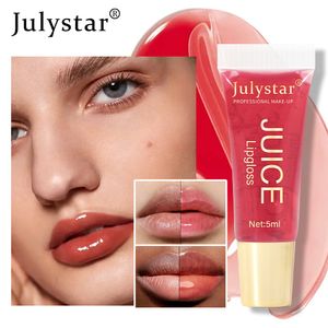 Instant Volumising Fruit Lip Plumper Oil Reduce Lip Fine Line Anti-Cracking Lip Oil Long Lasting Mirror Glass Lip Gloss 5ML 424