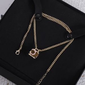 Gold Pendant Necklace Charm Chain Necklaces Fashion Neckalce For Woman Couple Necklace Wedding Gift Jewelry