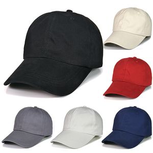 Blank plate baseball cap soft top unlined leisure cap foreign trade Europe and the United States simple cotton cap embroidered logo for men.