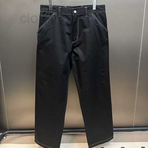 Men's Pants Designer 24SS New Triangle Logo Casual Work Pants Metal Triangle Logo Couple Style 1S0U