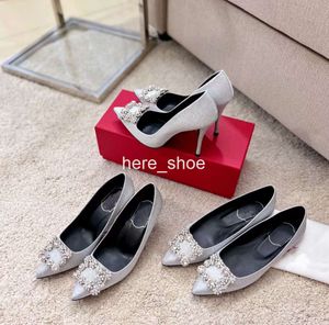 Womens Wedding Dress shoes Designers Heels Top Quality fallow Classic buckle 100mm sexy pointy high heeled shoe comfort quality guarantee Four seasons factory