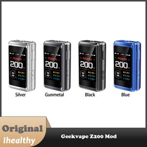 Oryginalny Geekvape Z200 Mod 200w Dual 18650 pudełko Mod elektroniczny Waporyzator papierosów Dopasuj do geekvape z subhm zbiornik z cewka