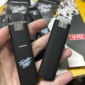 Jungle Boys Kalın Yağ Tek Kullanımlık Kalem D8 POD Cihazı 1.0ml Şarj Edilebilir 280mAh Seramik Bobin Boş Bar kartuşları Fermu Torbalar Ambalaj