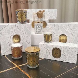 Ljus 2024 Nya diptyques aromaterapi ljus lyxig high end nischljus set romantisk dyra unika gåvor lådan med alla hjärtans dag q240127