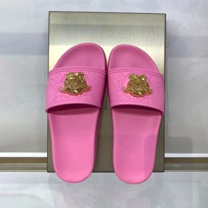 alta qualità PALAZZO ciabatte in gomma pantofole piatte sandalo outdoor Uomo Donna moda Nuova scarpa casual di lusso Designer sandalo Slide Summer Beach Ciabatte con scatola