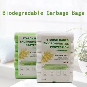 Sacchi per immondizia biodegradabili Sacchi per immondizia con sommità piatta Prodotti ecologici usa e getta per pattumiera Casa e cucina 240125