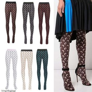 Marine Serre hochwertige Eisseide Stretch Leggings Mond Druck Yoga Böden Schichtbinder Sonnenschutz Set Set